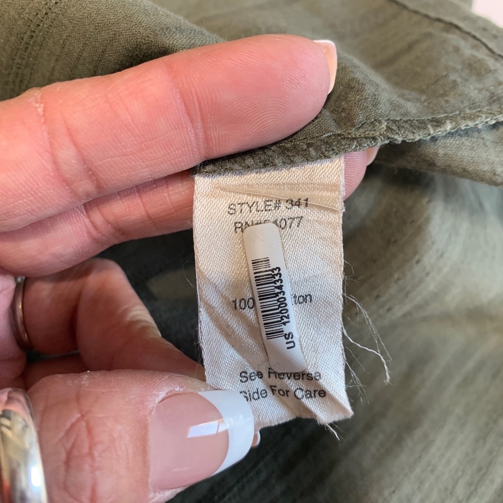 CAbi #341 Got You Covered Jacket Moss Green Tunic - Picture 5 of 6